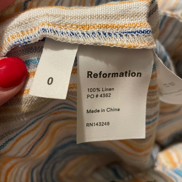 Reformation Tahiti Linen Striped Pants - Picture 6 of 7